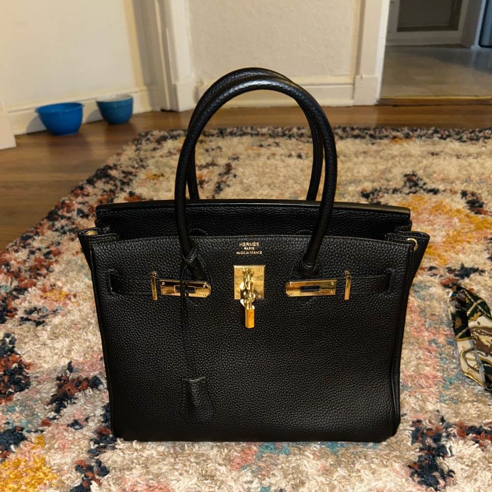 “Hermes” Birkin Style - Genuine Leather